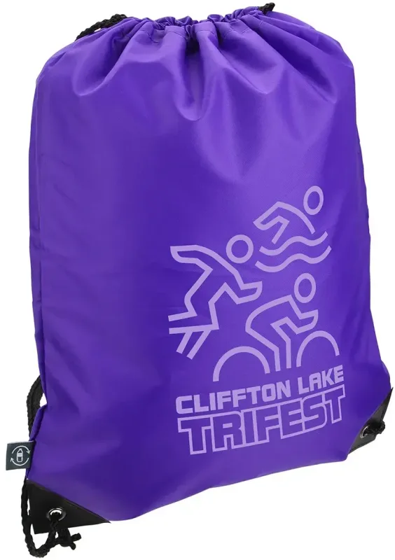 Custom RPET Drawstring Backpack - Grab 'N Go — view 5