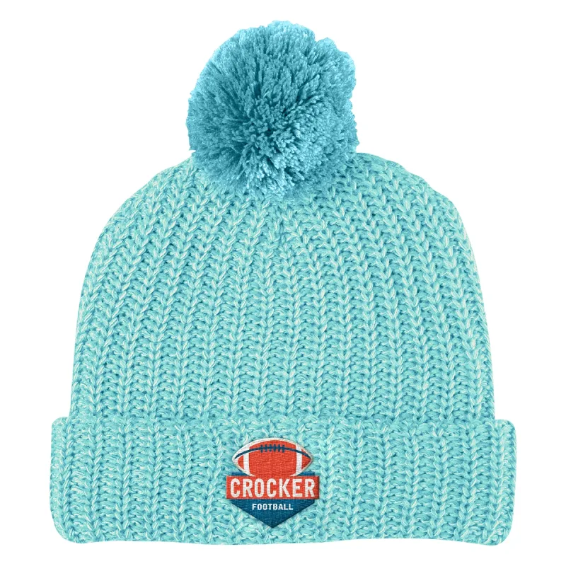Imprinted Grace Pom Beanie With Cuff — view 2
