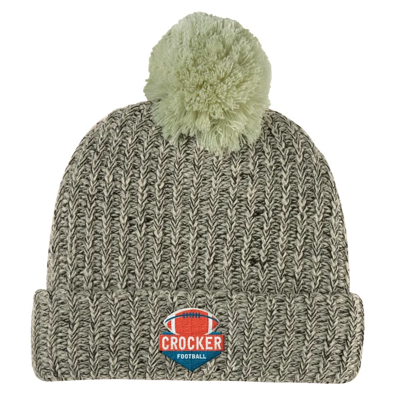 Imprinted Grace Pom Beanie With Cuff — view 3