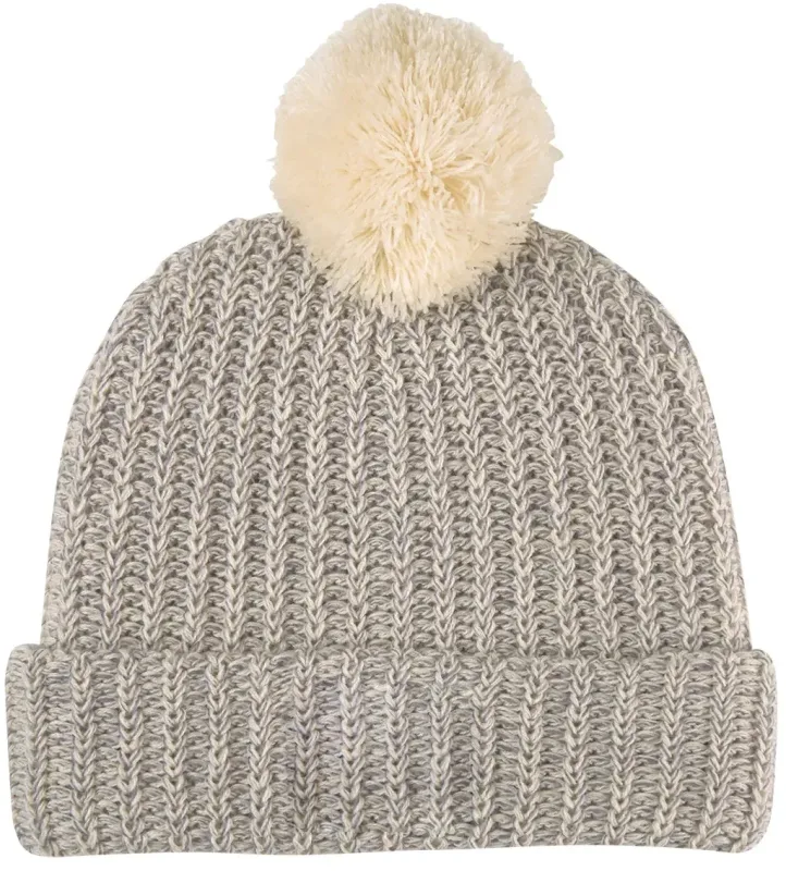 Imprinted Grace Pom Beanie With Cuff — view 6