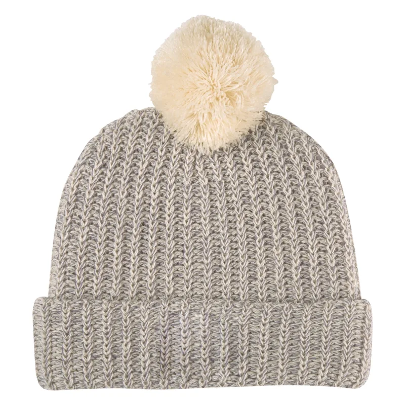 Imprinted Grace Pom Beanie With Cuff — view 7
