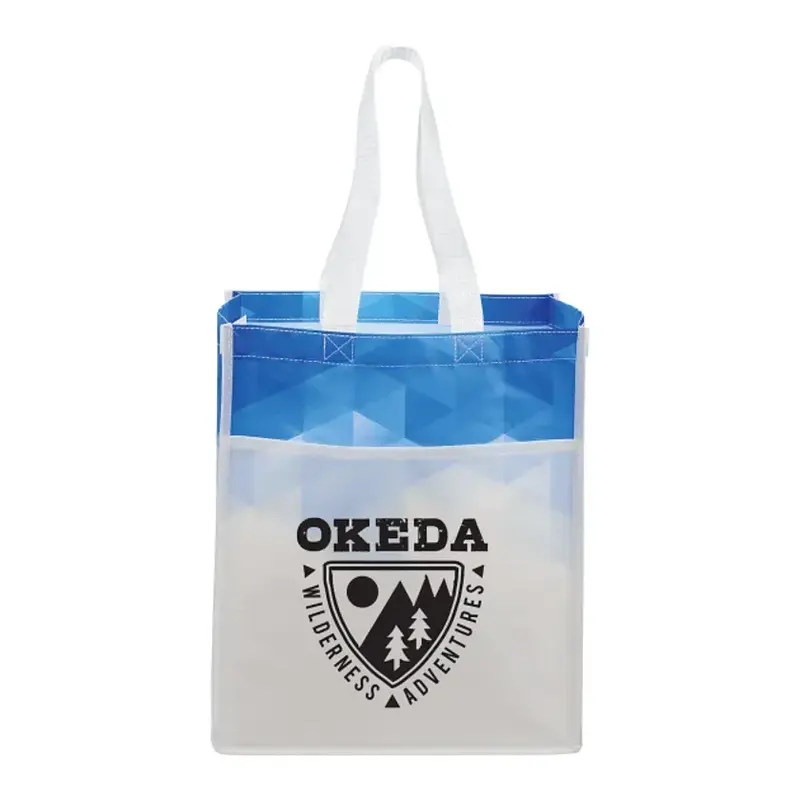 Custom Gradient Laminated Grocery Tote