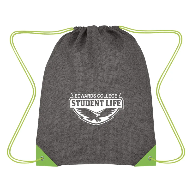 Grayson Non-Woven Drawstring Bag — view 3