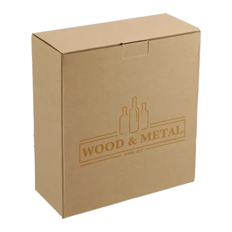 Graze Wood and Metal Wine Set — view 4