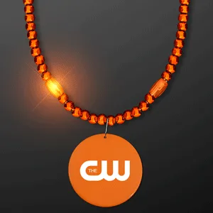 Glow Mardi Gras Beads with Matching Medallion — view 5