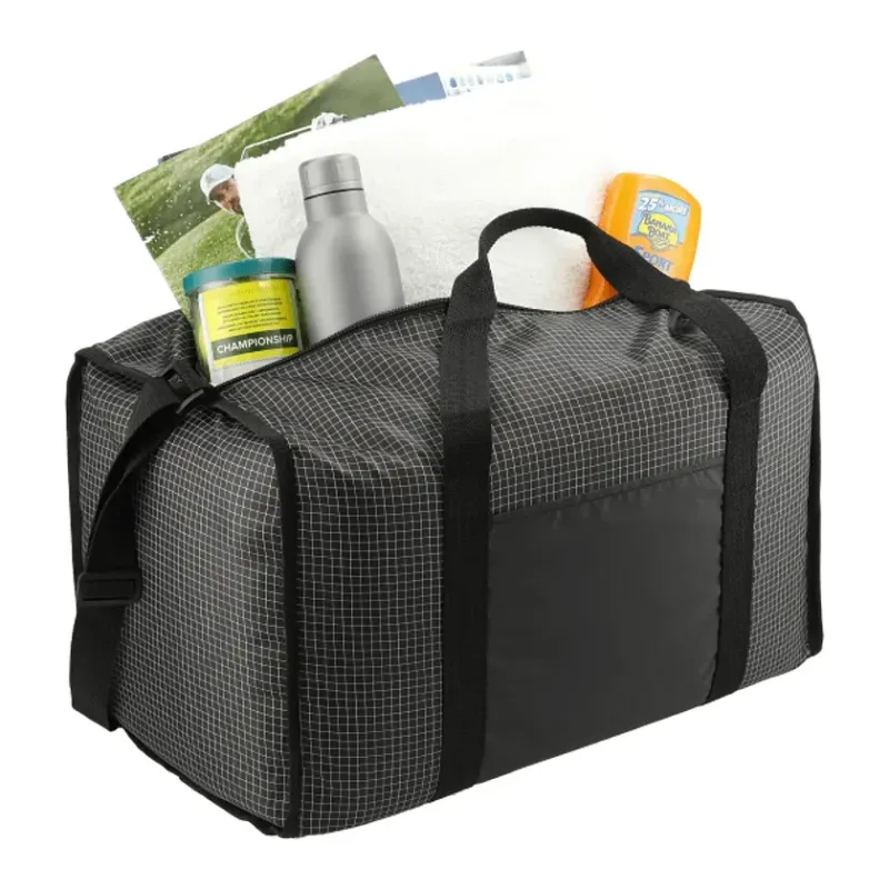 Grid Boxy Duffle Bag — view 5