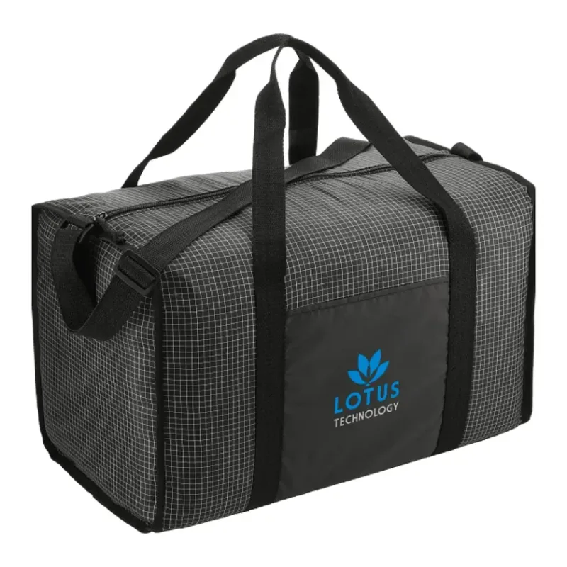 Grid Boxy Duffle Bag — view 7
