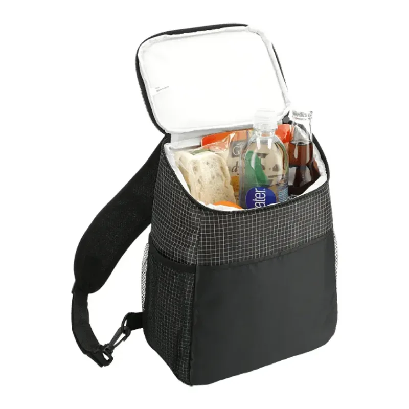 Customized Grid Sling Can Cooler - 12 Can Capacity — view 5
