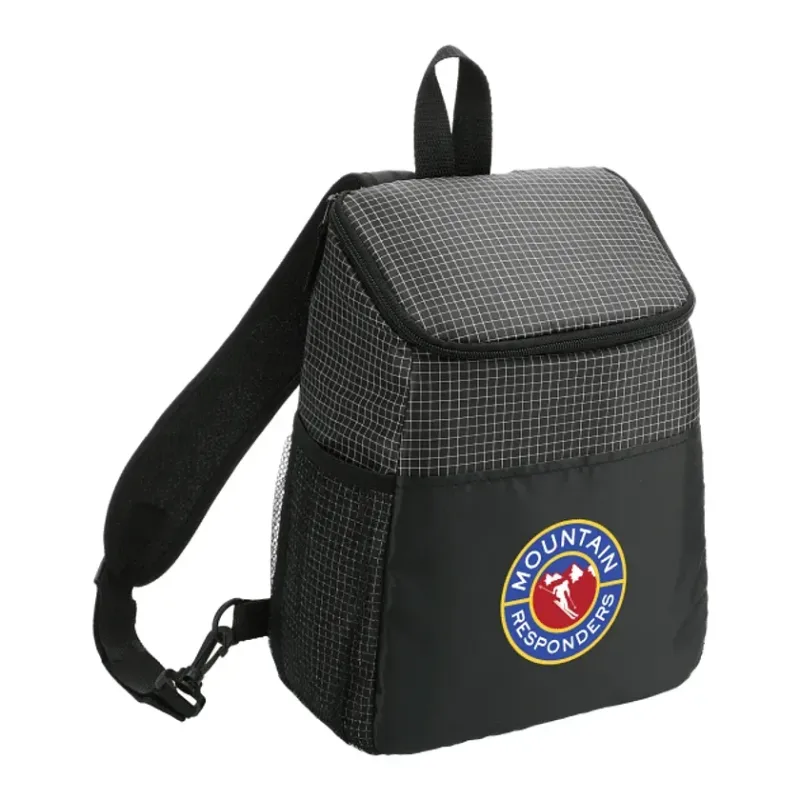 Customized Grid Sling Can Cooler - 12 Can Capacity — view 7