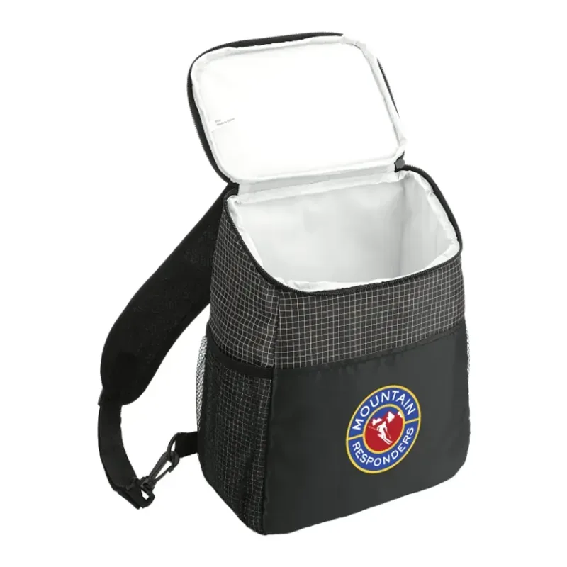 Customized Grid Sling Can Cooler - 12 Can Capacity — view 8