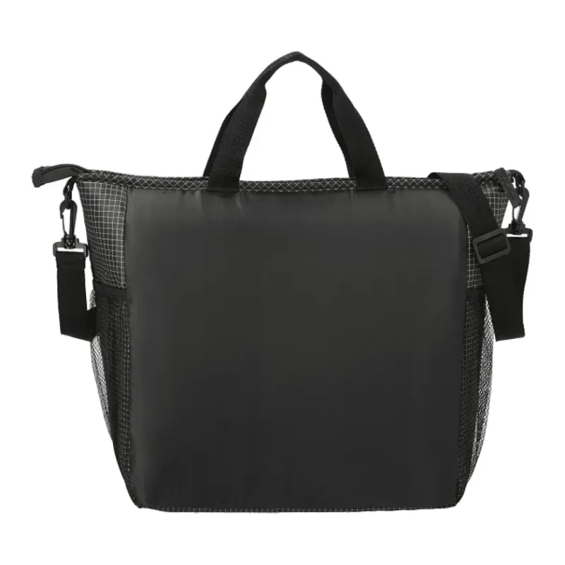 Custom Grid Tote Can Cooler - 24 Capacity — view 2