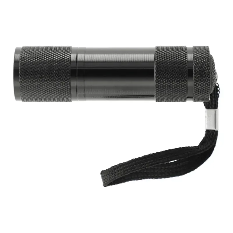 Custom Gripper 9 LED Flashlight with Nylon Strap — view 2