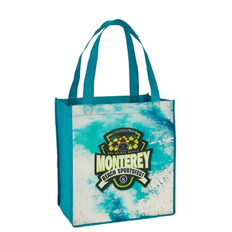 Grocery Tote Bag (22" Handles & Edge-to-Edge Sublimated) — view 3