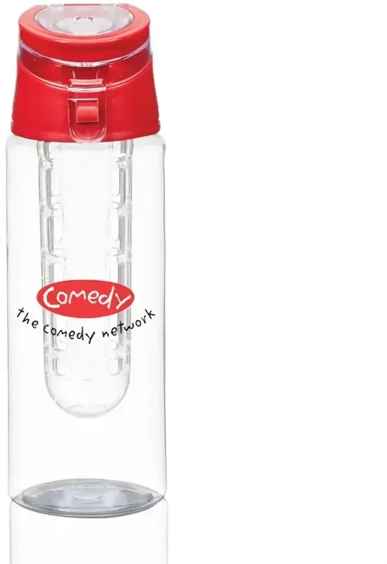 20oz Custom Branded Infuser Water Bottle with Flip-Top Lid