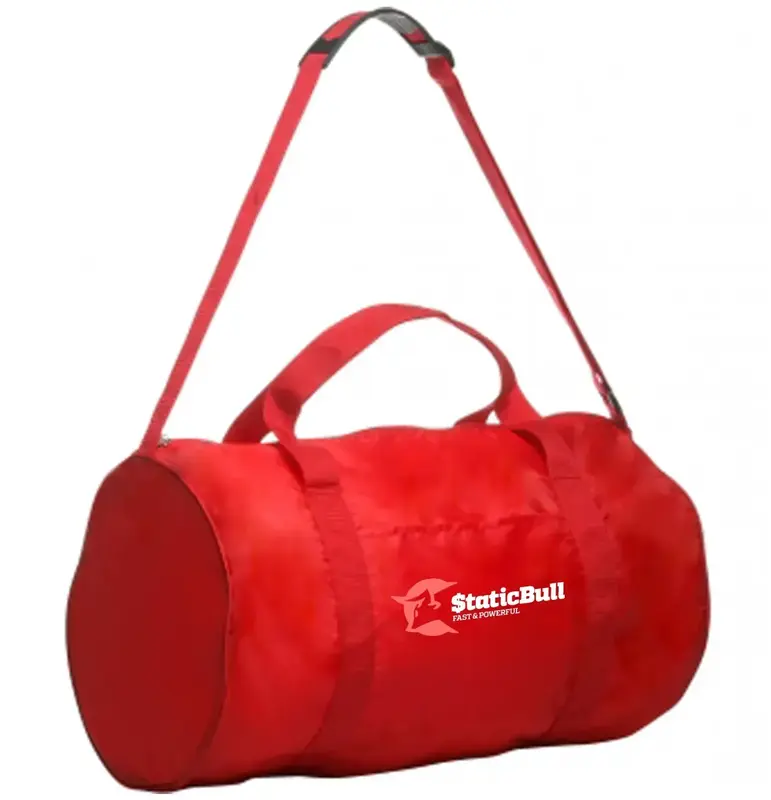 Personalized Gym Rat Duffel Bags - 210D Polyester Material w/ 2 Color Imprint