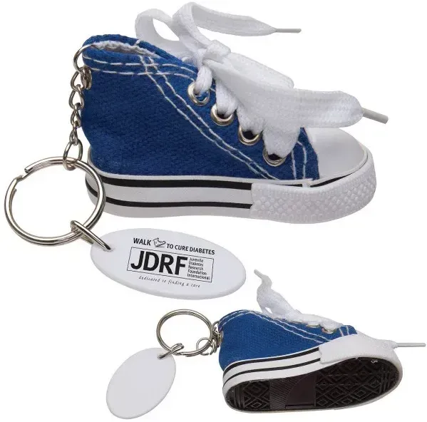 Custom Printed Gym Shoe Keytag — view 6