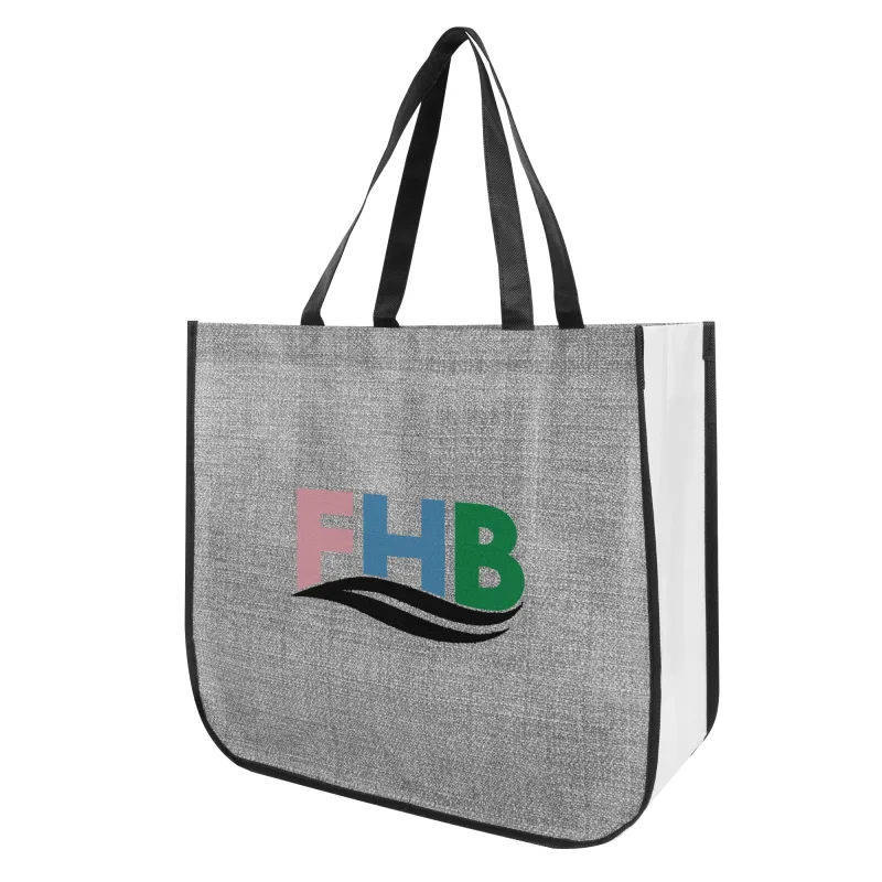 Hadley Heathered Non-Woven Tote Bag — view 3