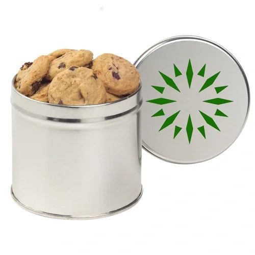 Half Quart Round Tin Canister with Lid — view 13
