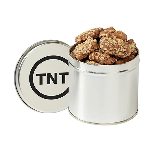 Half Quart Round Tin Canister with Lid — view 4