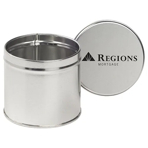 Half Quart Round Tin Canister with Lid — view 6