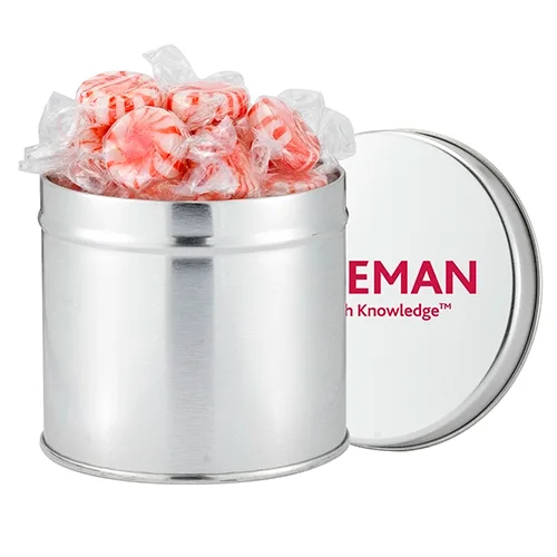 Half Quart Round Tin Canister with Lid — view 9