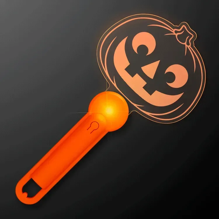 Halloween Pumpkin Lights Acrylic Wand — view 2