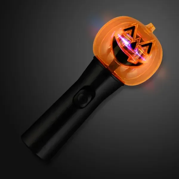 Halloween Pumpkin Wand with Spinning Lights — view 3