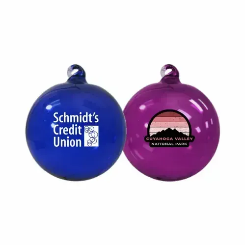 Hand Blown Glass Ornament (3")