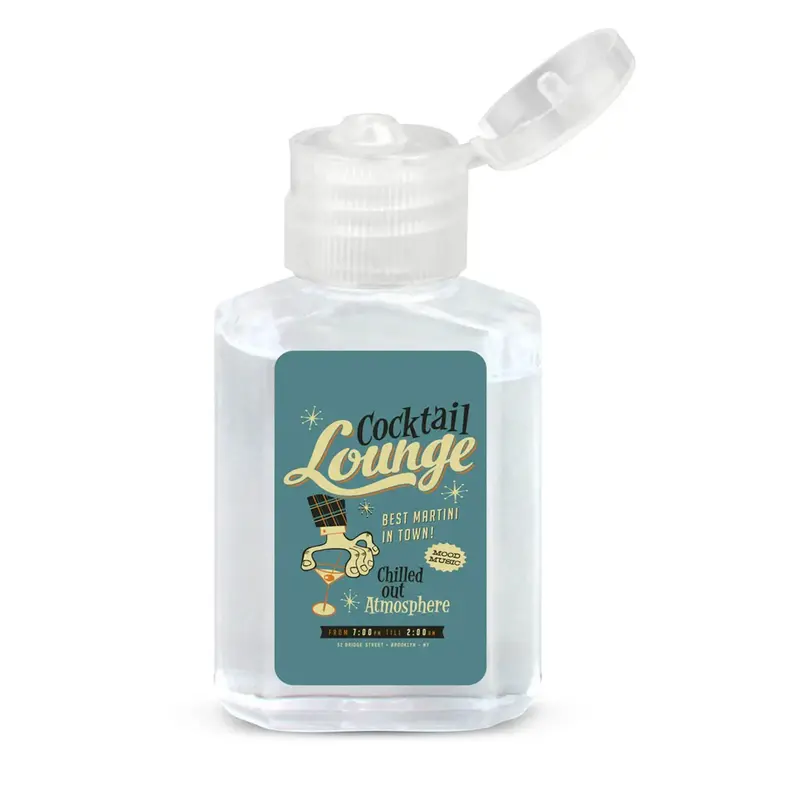 Hand Sanitizer Gel: 1 oz Rectangle Bottle