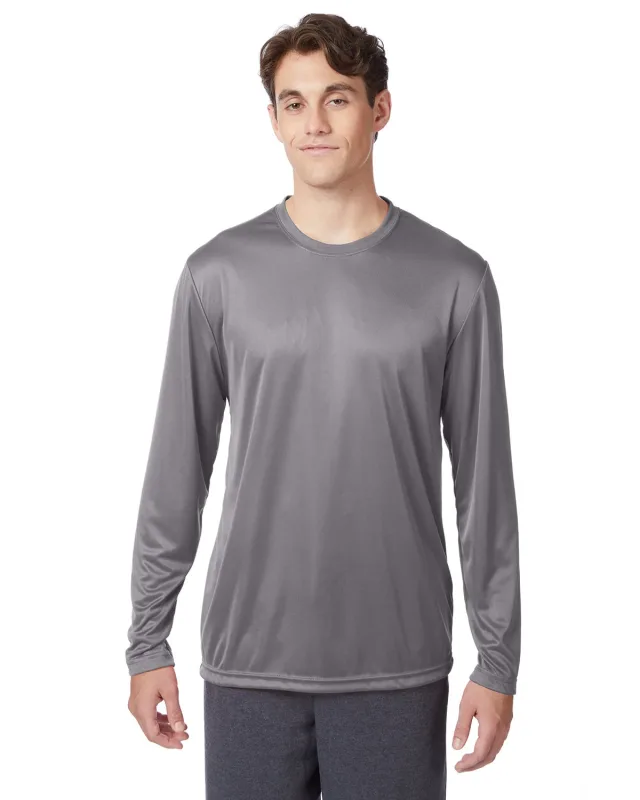 Hanes Adult Cool DRI® with FreshIQ Long-Sleeve Performance T-Shirt — view 10