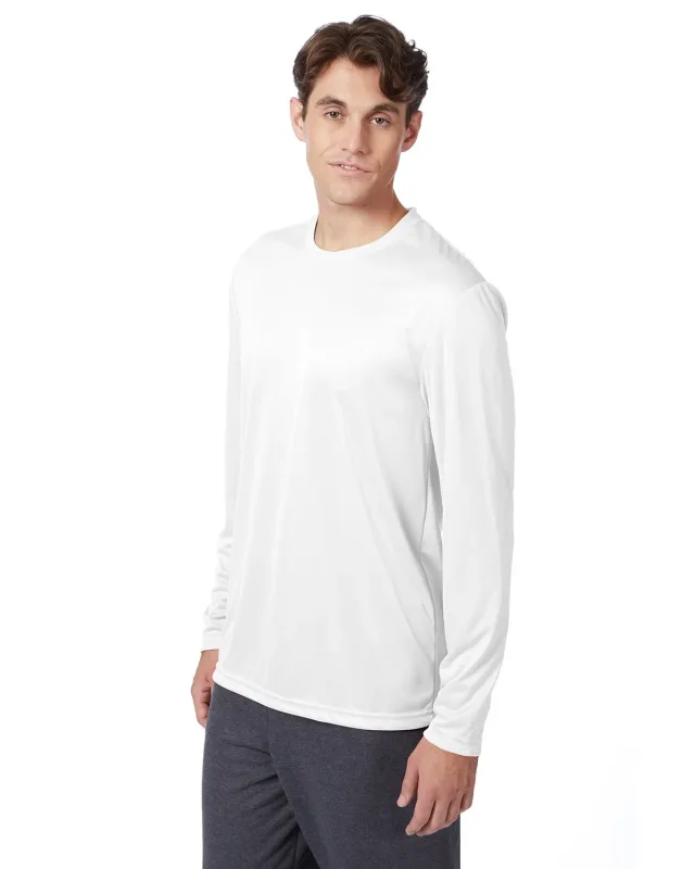 Hanes Adult Cool DRI® with FreshIQ Long-Sleeve Performance T-Shirt — view 5