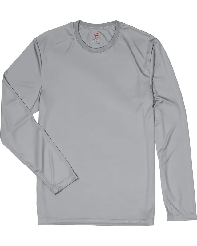 Hanes Adult Cool DRI® with FreshIQ Long-Sleeve Performance T-Shirt — view 9