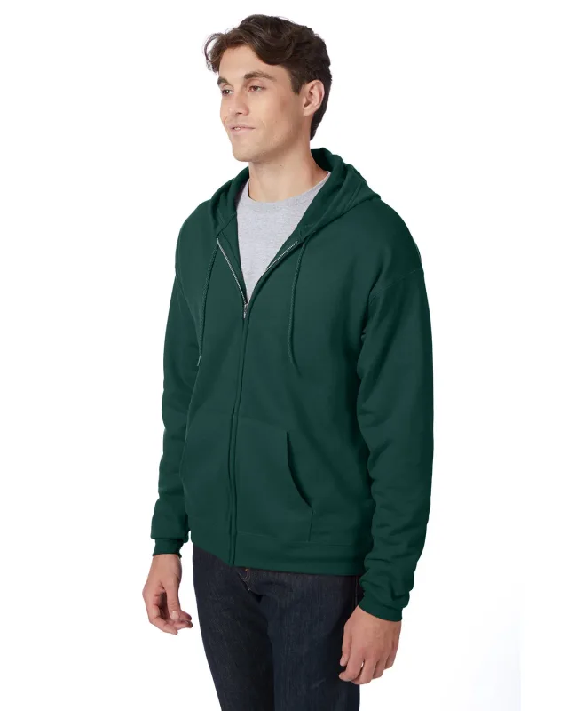 Hanes Adult EcoSmart® Full-Zip Hooded Sweatshirt — view 10