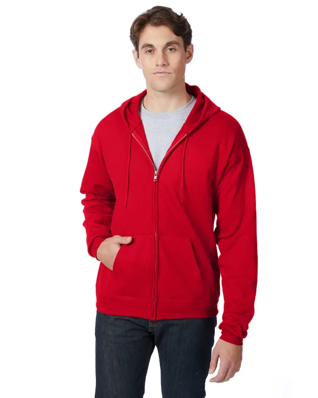 Hanes Adult EcoSmart® Full-Zip Hooded Sweatshirt — view 5