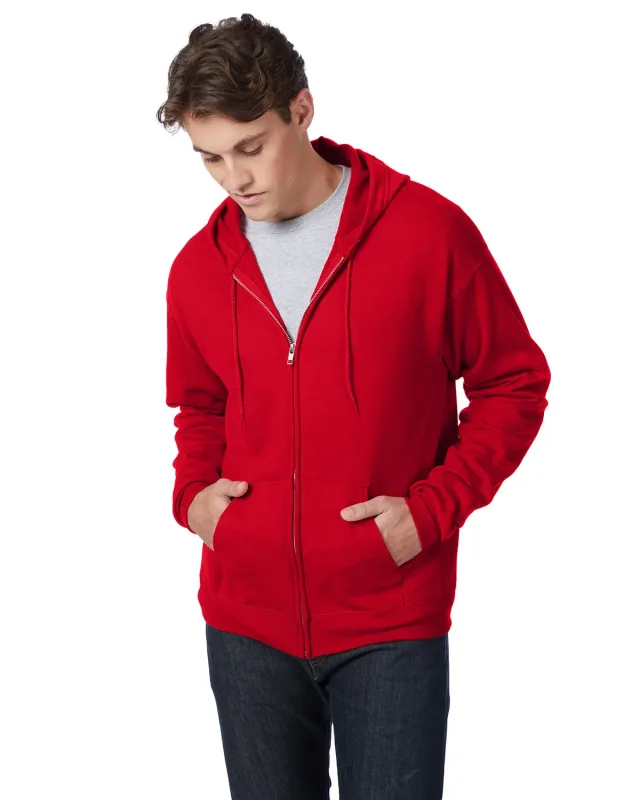 Hanes Adult EcoSmart® Full-Zip Hooded Sweatshirt — view 6