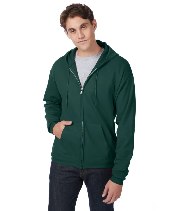 Hanes Adult EcoSmart® Full-Zip Hooded Sweatshirt — view 9