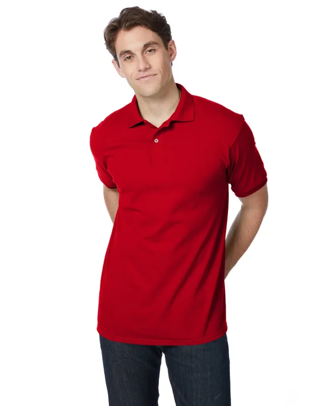 Hanes Adult EcoSmart® Jersey Knit Polo — view 18