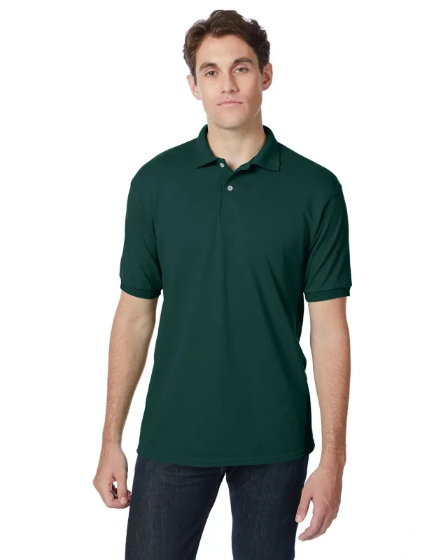Hanes Adult EcoSmart® Jersey Knit Polo — view 26