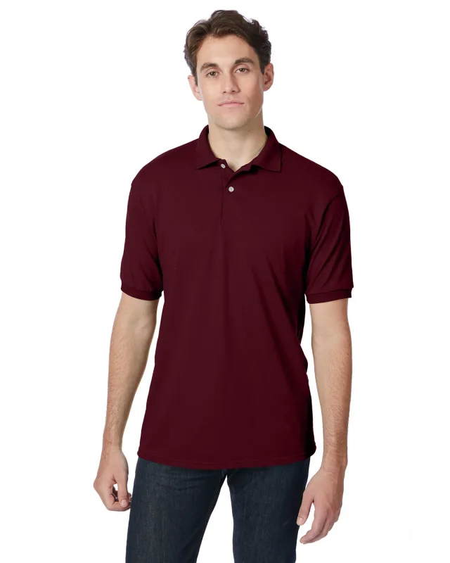 Hanes Adult EcoSmart® Jersey Knit Polo — view 30
