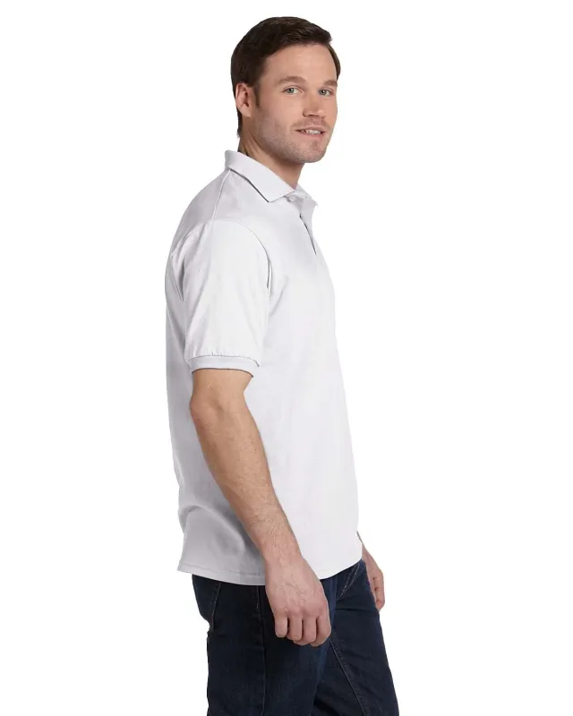 Hanes Adult EcoSmart® Jersey Knit Polo — view 4