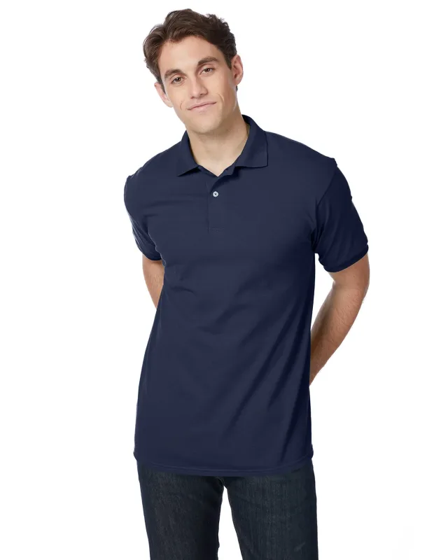 Hanes Adult EcoSmart® Jersey Knit Polo — view 45