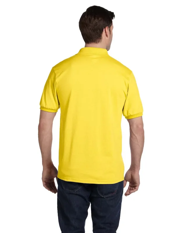 Hanes Adult EcoSmart® Jersey Knit Polo — view 5