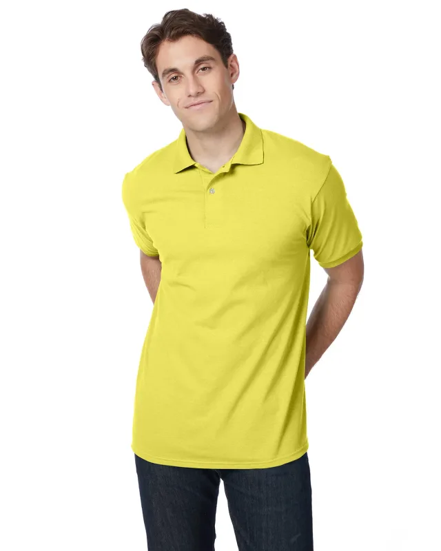 Hanes Adult EcoSmart® Jersey Knit Polo — view 6