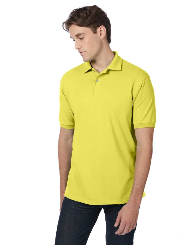 Hanes Adult EcoSmart® Jersey Knit Polo — view 7