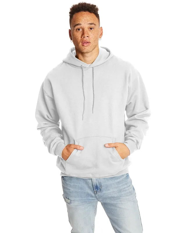 Hanes Adult Ultimate Cotton® Pullover Hooded Sweatshirt — view 3