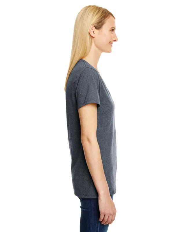 Hanes Ladies' Perfect-T Triblend V-Neck T-shirt — view 18