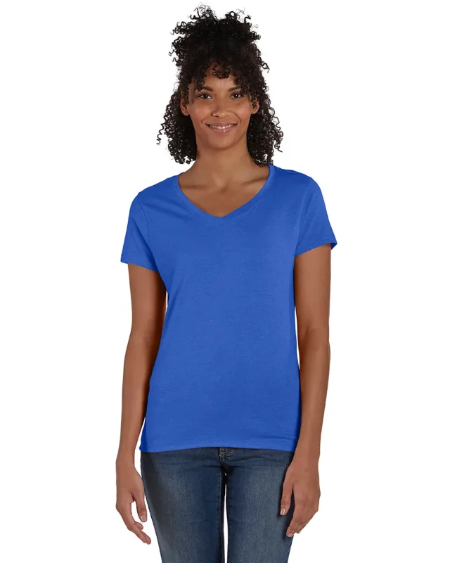 Hanes Ladies' Perfect-T Triblend V-Neck T-shirt — view 22