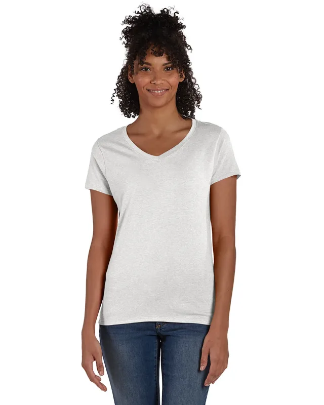 Hanes Ladies' Perfect-T Triblend V-Neck T-shirt — view 38