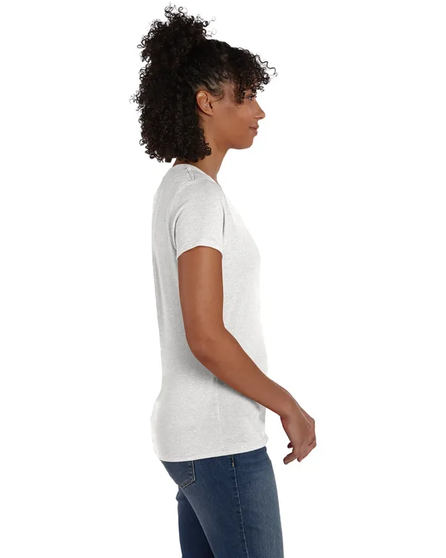 Hanes Ladies' Perfect-T Triblend V-Neck T-shirt — view 40