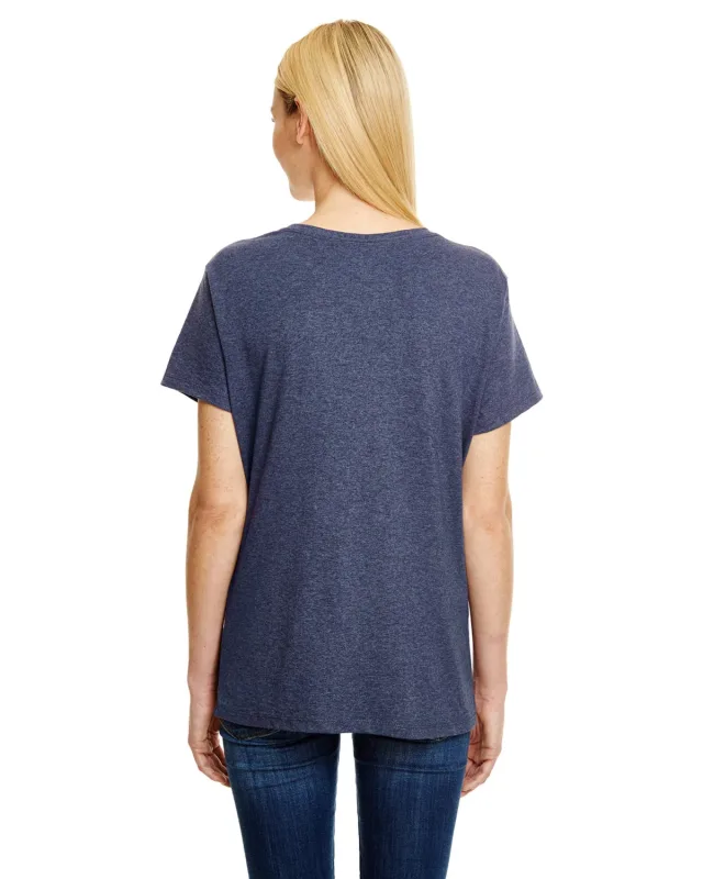Hanes Ladies' Perfect-T Triblend V-Neck T-shirt — view 7
